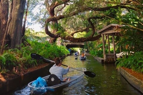 Winter Park Chain of Lakes Day Time Clear Kayak Paddle