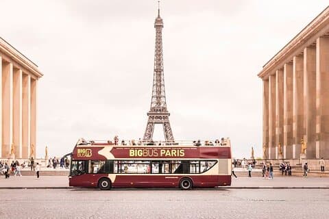 Paris VIP bussopplevelse med åpent dekk med cruise og privat henting -4 timer