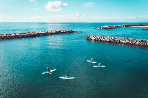Stand Up Paddle Private Lesson in Calheta Beach
