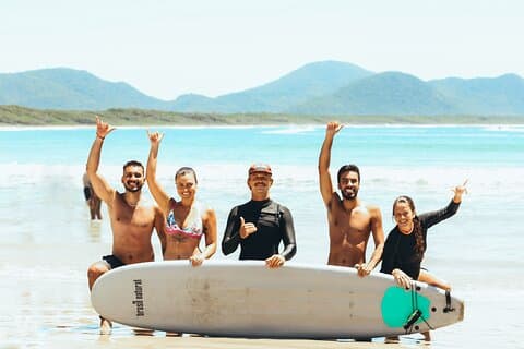 Surf Lesson with Qualified Instructor in Florianópolis