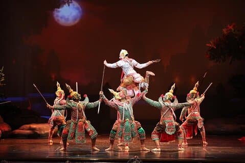 Visite privée du temple de Bangkok et du spectacle masqué classique thaïlandais