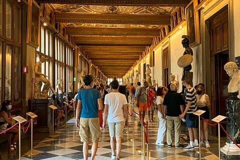 Tour privado a pie y Galería UFFIZI en Florencia Italia
