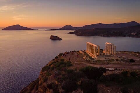 Von Athen: Halbtagestour zum Tempel von Poseidon, Kap Sounio (Athen Riviera)