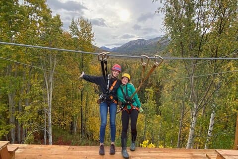 Tandem Zipline Tour op Lazy Mountain