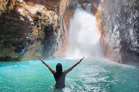 La Leona Waterfall Shared Tour with Lunch From Tamarindo