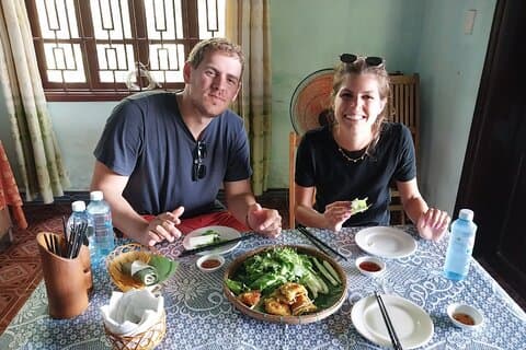 Hoi An Hospedaje en casa Comida en casa de granjero de arroz
