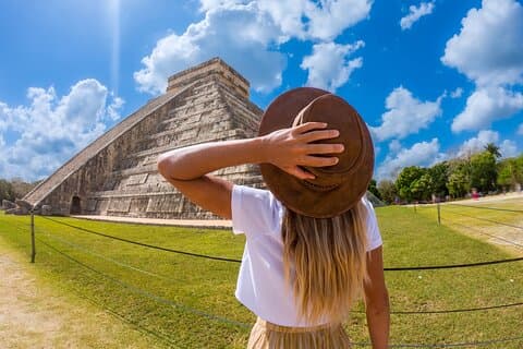 (4x1)Chichén Itzá, Cenote Saamal, Kaua en Valladolid van Playa del Carmen en Tulum