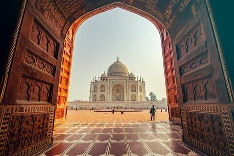 Heldags privat tur til Taj Mahal og Agra Fort fra Delhi