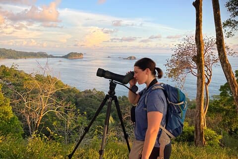 Privat Manuel Antonio solnedgang og nattur