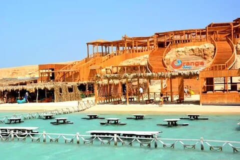 Hurghada Orange Bay Island VIP bådtur fuld dag snorkning