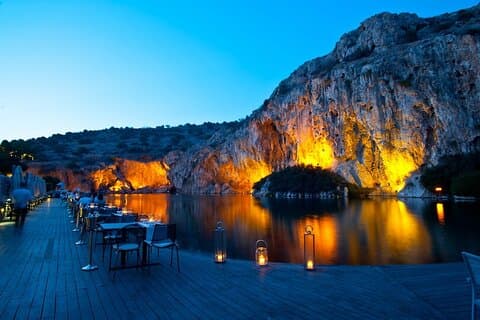 Solnedgang Sounio privat sightseeingtur fra Athen