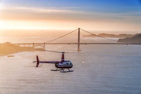 Tour privé en hélicoptère à San Francisco