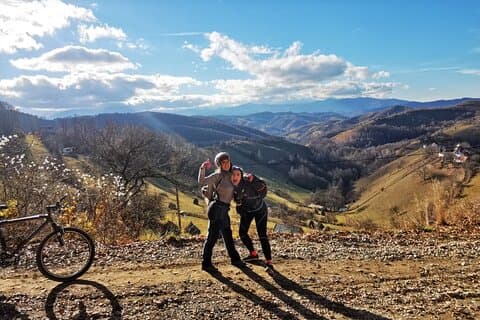 Cycling in Transylvania: Vulcan, Holbav, Cristian.