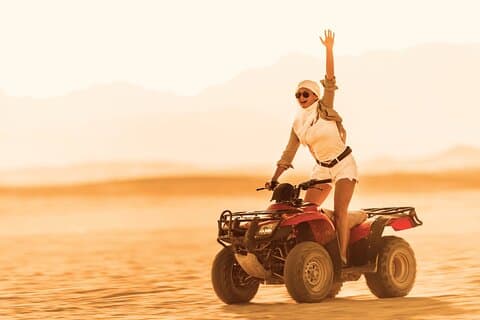 Safari matinal privado de 3 horas em quadriciclo saindo de El Gouna e Hurghada