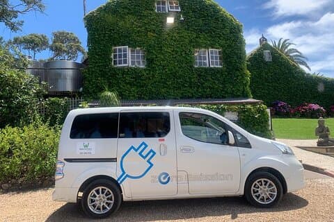 Visita panorámica guiada de Waiheke de 1,5 h en nuestra furgoneta eléctrica