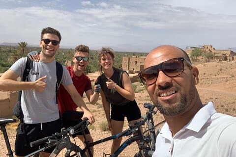 Private half-day mountain bike tour discover Palmeraie Skoura