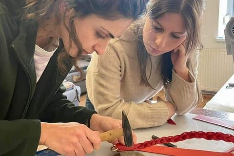 Atelier de maroquinerie à Tbilissi