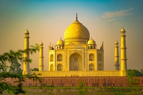 Visite privée du lever du soleil d'Agra Taj Mahal au départ de Delhi