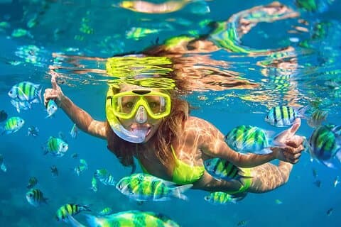 Schnorchel-Combo 3 x 1 Lagunen-Cenote-Riff mit Tulum-Tempeln