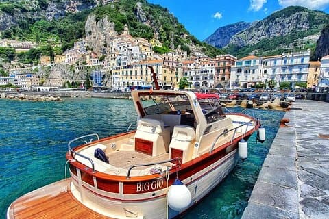 Amalfi & Positano Experiencia en barco con tiempo libre y traslado