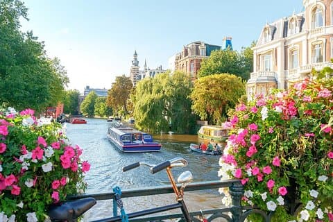 Visite privée audioguidée à pied d'Amsterdam