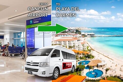 Privétransfer van de luchthaven van Cancún naar Playa del Carmen