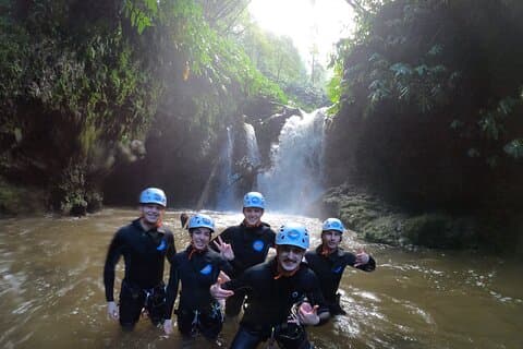 Canyoning-ervaring in Ribeira dos Caldeiroes