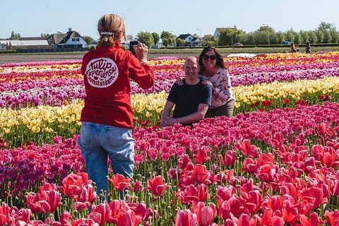 Tour ai campi di tulipani di Giethoorn e Keukenhof da Amsterdam