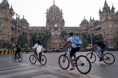 Fahrradtour durch Mumbai