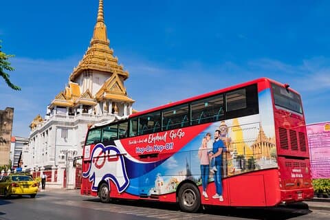 Bangkok gåtur og hopp på hopp av buss