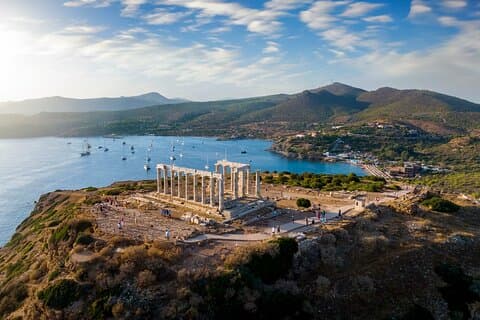Cape Sounio Sunset Spansk guidet tur