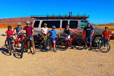 Tour guidato privato in mountain bike di mezza giornata a Moab