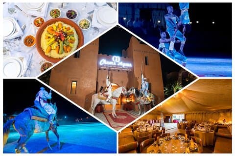 berber evening + oriental dinner + fontsia show
