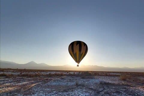 Hot Air Balloon Ride over the Atacama Desert with Pickup & Snacks