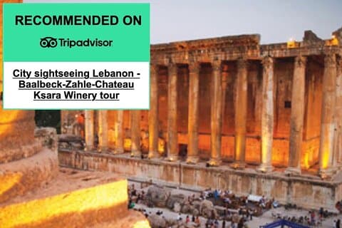 Lebanon tour Baalbek Temples & Ksara Caves Winery, pick-up+Guide