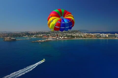 Parasailing privado em Rhodes Elli Beach