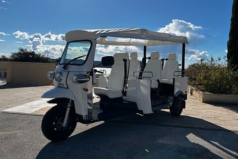 E-tuk and Biking Private Tour in National Park from Polače