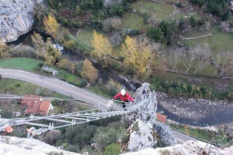 Via ferrata Trap naar de hemel in La Hermida