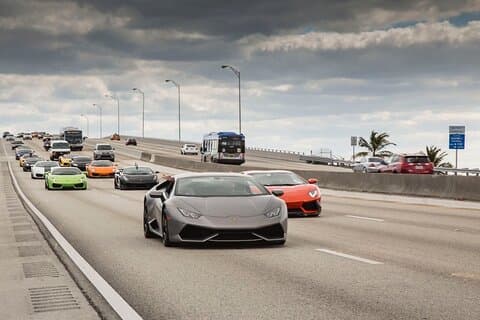 8 Hours Exotic Car Rally Experience - Miami-Islamorada-Miami, FL