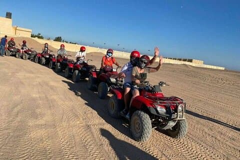 Il meglio di Sharm El Sheikh Safari Quad Bike e giro in cammello con barbecue