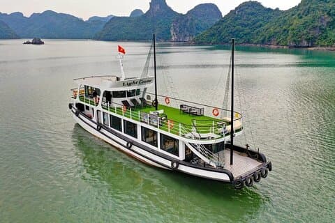 Crucero ligero - Crucero de un día de lujo en Halong con grupo pequeño en barco