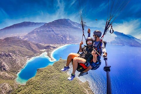 Fethiye,Ölüdeniz,Kajaköy-Paardrijden,Paragliding,Scubaduiken