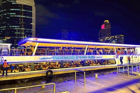 Nur Ticket für die White Orchid Dinner Cruise Bangkok