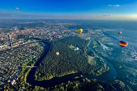 Vol en montgolfière au-dessus de Vilnius ou Trakai