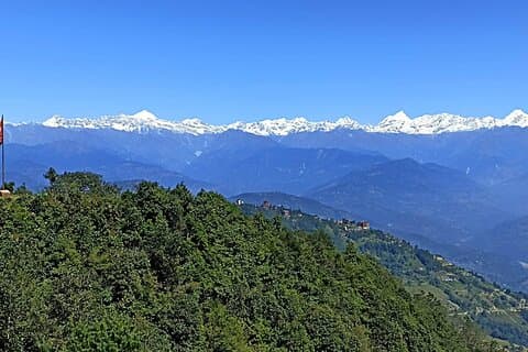 Chandragiri cable car - Hiking down - Typical Nepali lunch