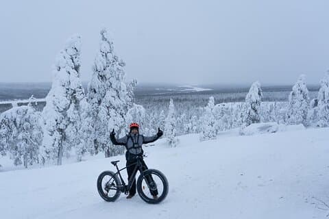 Privé elektrische fatbike tour in de winter vanuit Rovaniemi