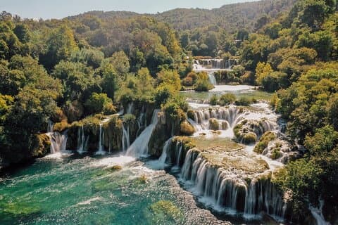 Privé-dagtour Krka-watervallen met wijnproeverij