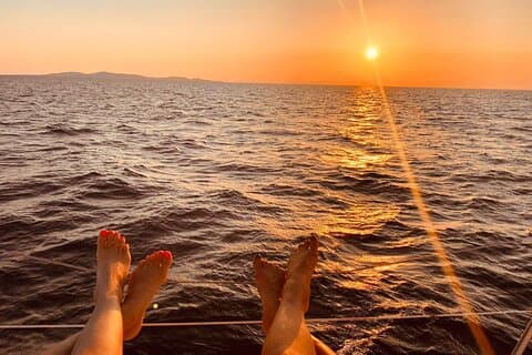 Croisière privée à Mykonos : Rhenia Swim & Little Venice Sunset