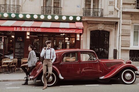 Visita guiada por París en un Citroën Traction Avant o DS 21
