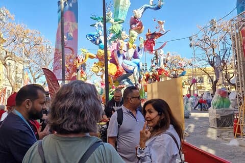Valence : Visite à pied du festival Fallas avec billet d'entrée